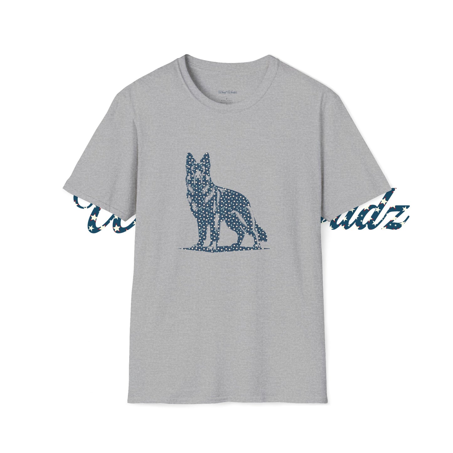 German Shepard - American Stars - Unisex Softstyle T-Shirt