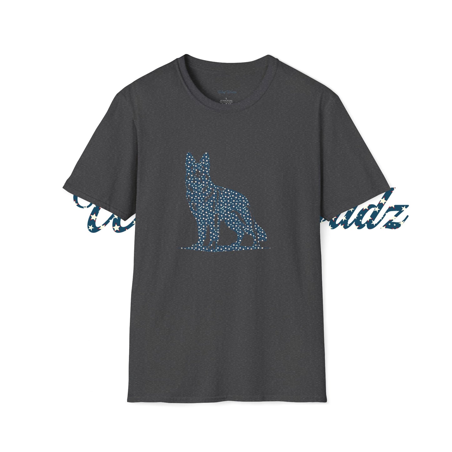 German Shepard - American Stars - Unisex Softstyle T-Shirt