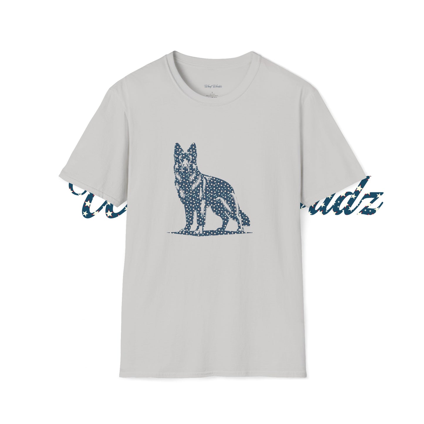 German Shepard - American Stars - Unisex Softstyle T-Shirt