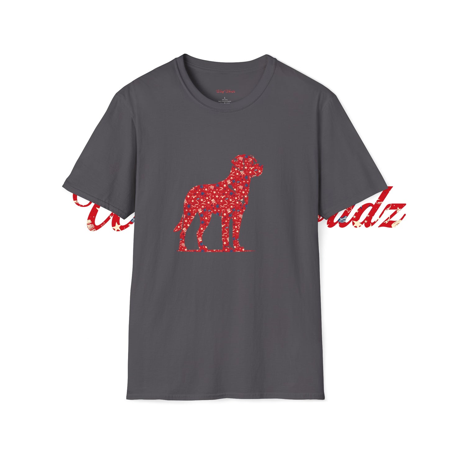 Labrador Retriever - RED 4TH OF JULY Unisex Softstyle T-Shirt