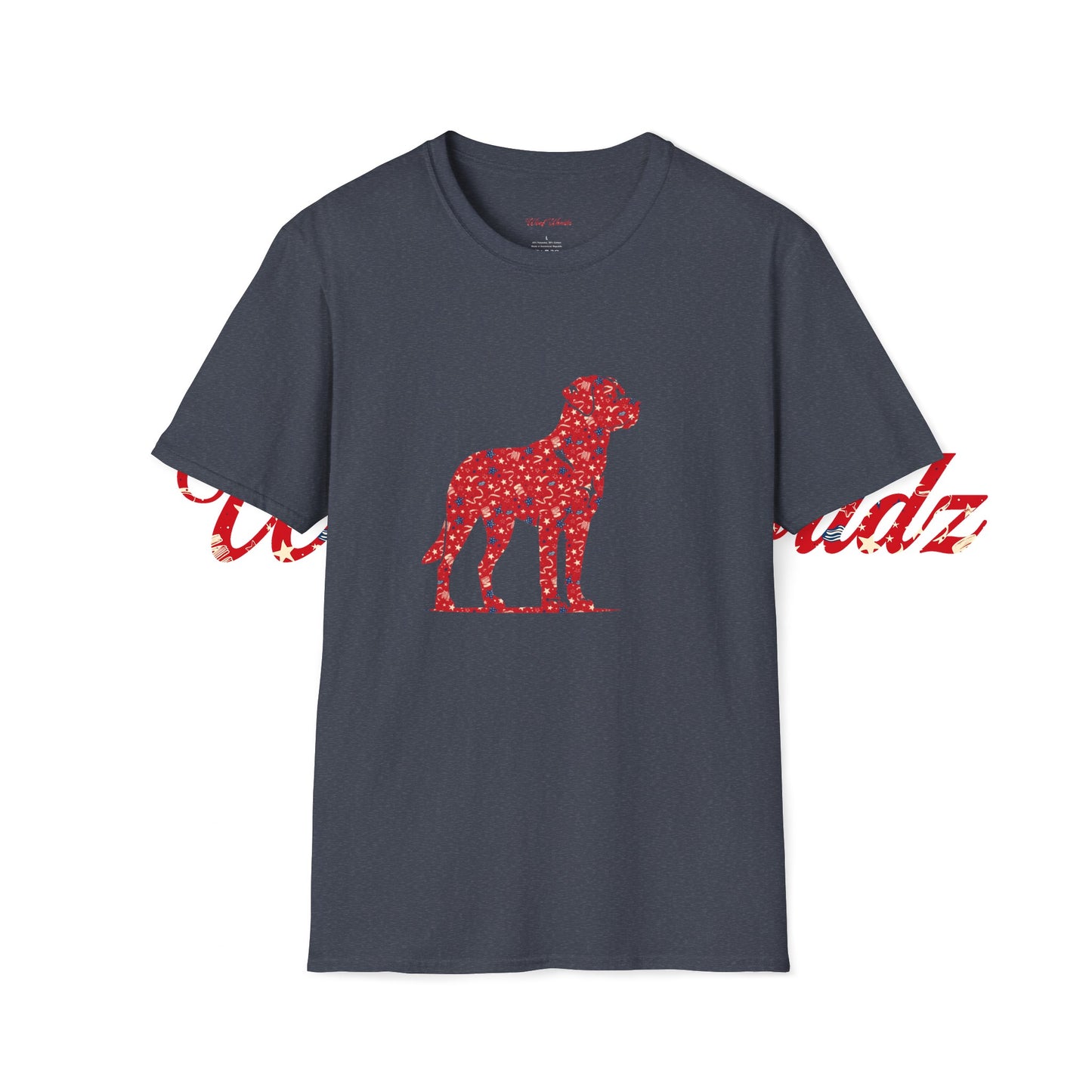 Labrador Retriever - RED 4TH OF JULY Unisex Softstyle T-Shirt