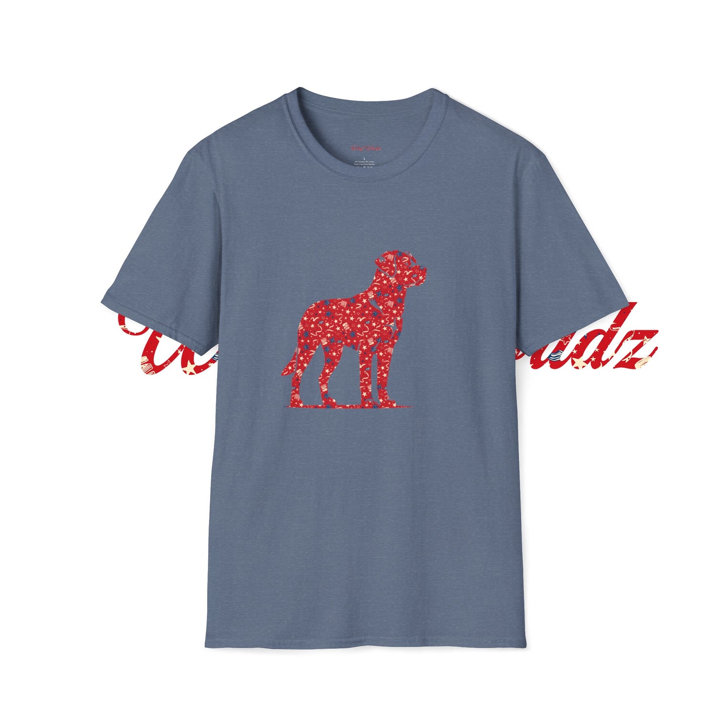 Labrador Retriever - RED 4TH OF JULY Unisex Softstyle T-Shirt