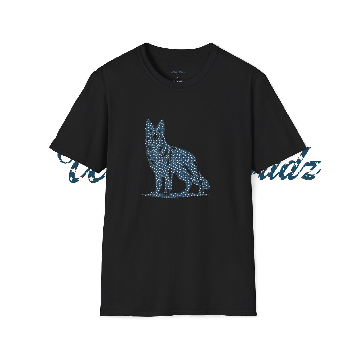 German Shepard - American Stars - Unisex Softstyle T-Shirt