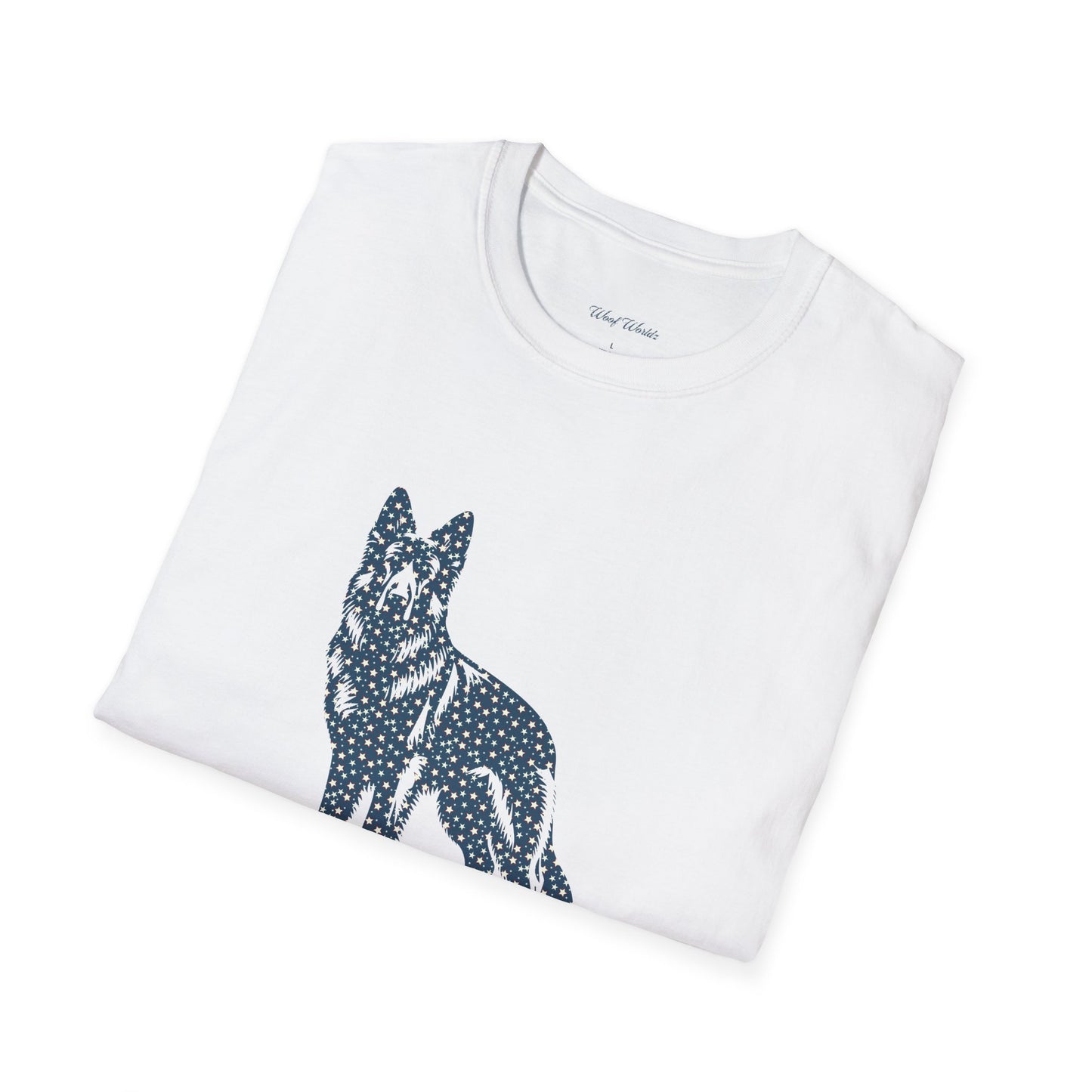 German Shepard - American Stars - Unisex Softstyle T-Shirt