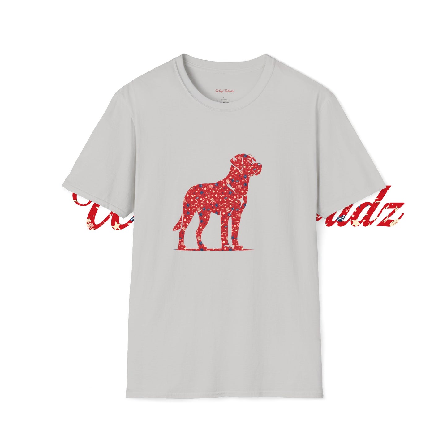 Labrador Retriever - RED 4TH OF JULY Unisex Softstyle T-Shirt